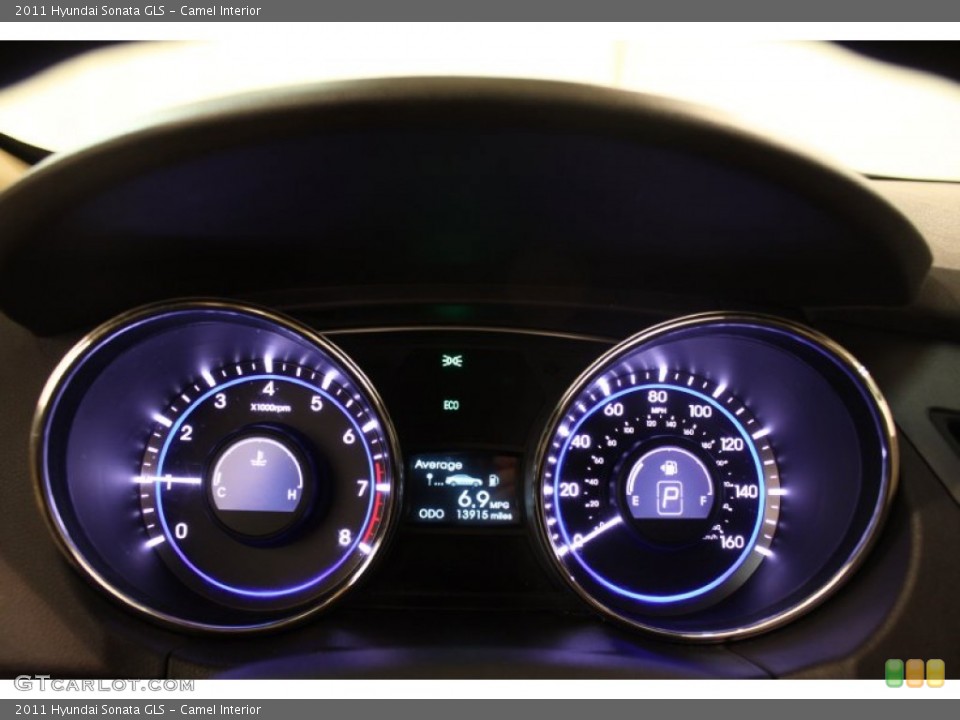 Camel Interior Gauges for the 2011 Hyundai Sonata GLS #78693533