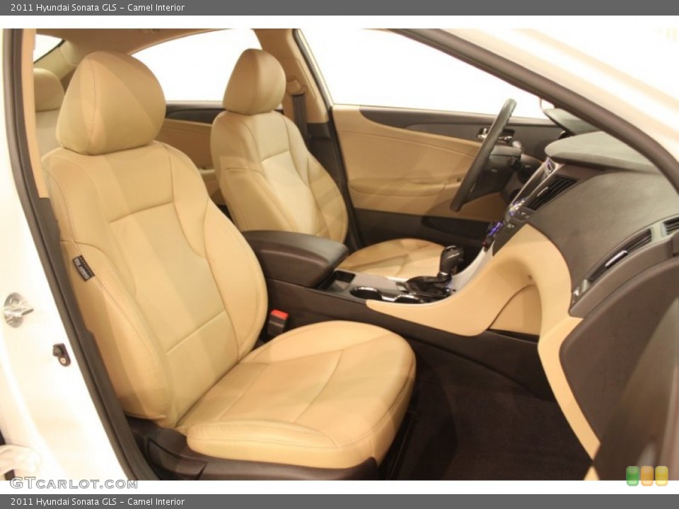 Camel Interior Front Seat for the 2011 Hyundai Sonata GLS #78693625