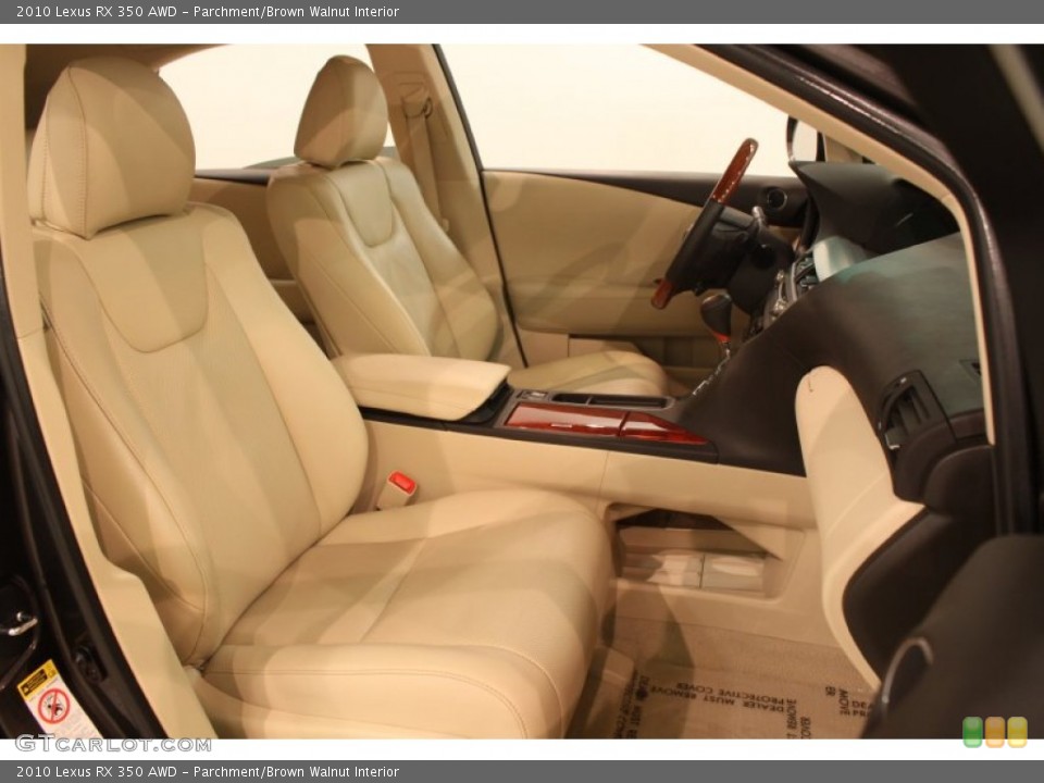Parchment/Brown Walnut Interior Photo for the 2010 Lexus RX 350 AWD #78694555