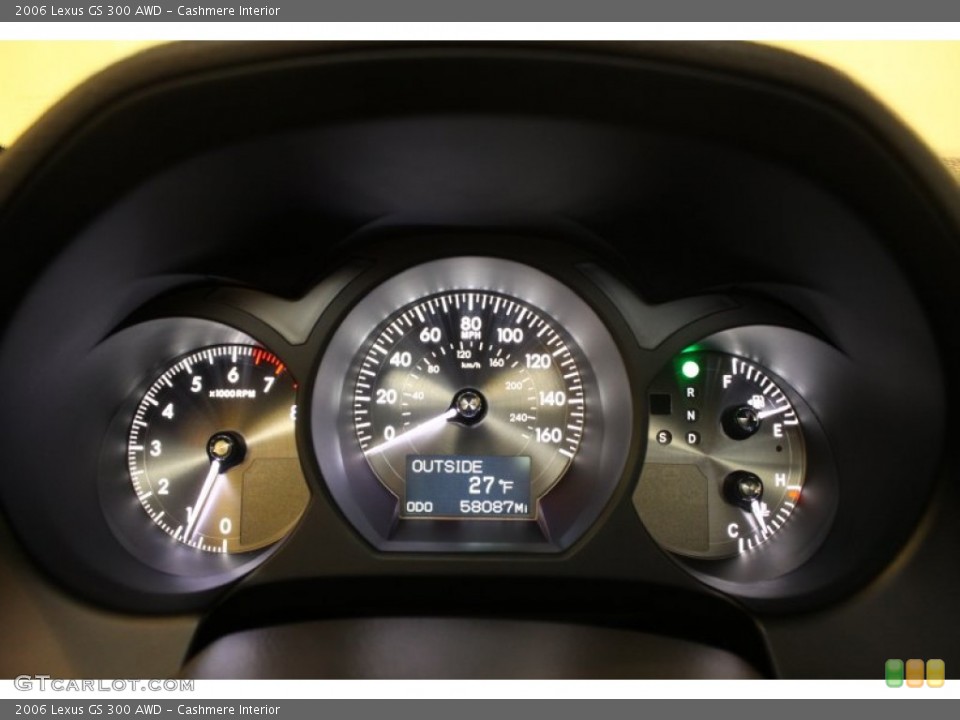 Cashmere Interior Gauges for the 2006 Lexus GS 300 AWD #78694729