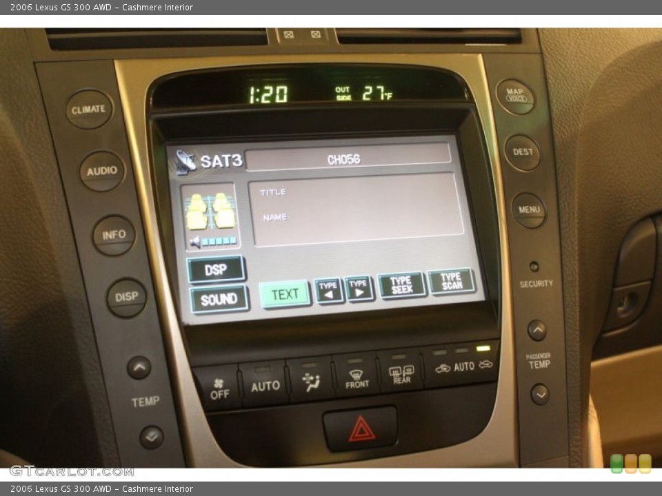 Cashmere Interior Controls for the 2006 Lexus GS 300 AWD #78694776