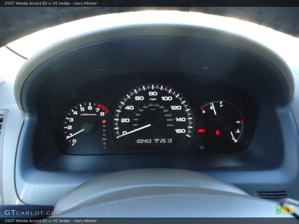 Ivory Interior Gauges for the 2007 Honda Accord EX-L V6 Sedan #78695806