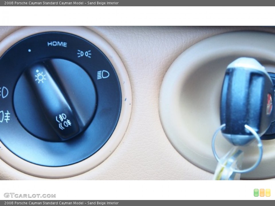 Sand Beige Interior Controls for the 2008 Porsche Cayman  #78696280