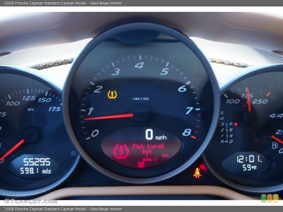 Sand Beige Interior Gauges for the 2008 Porsche Cayman  #78696292