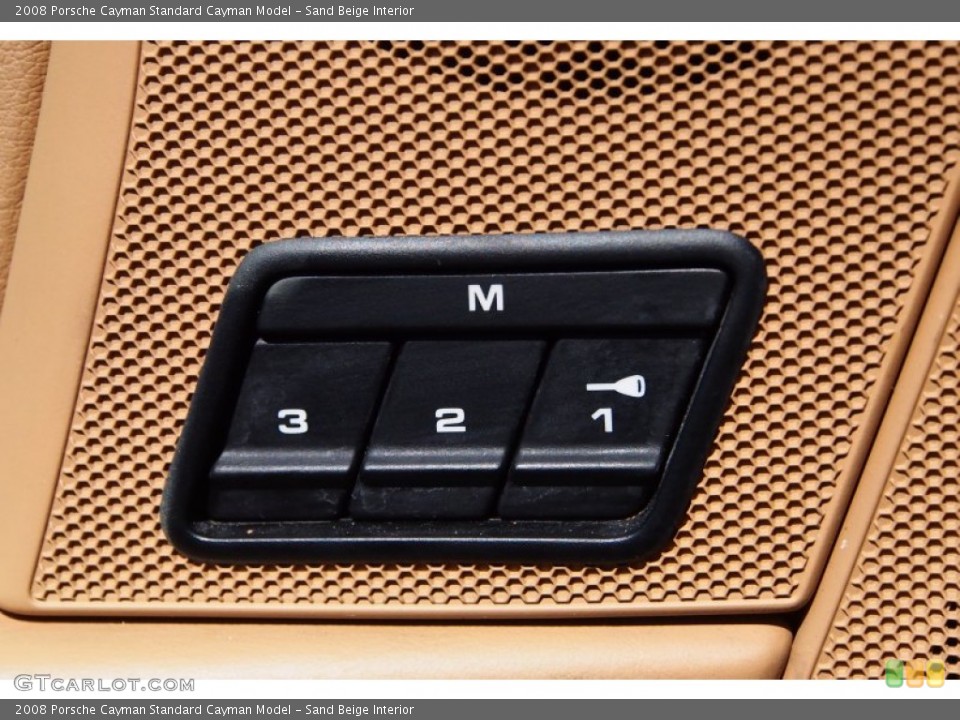 Sand Beige Interior Controls for the 2008 Porsche Cayman  #78696313