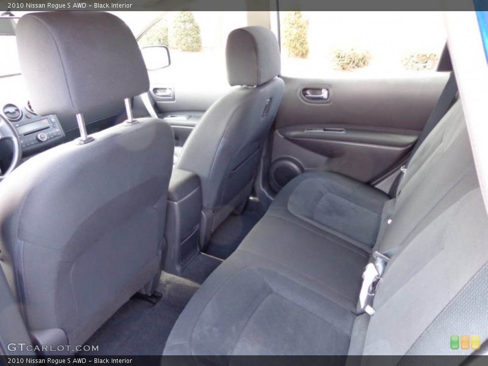 Black Interior Rear Seat for the 2010 Nissan Rogue S AWD #78699209