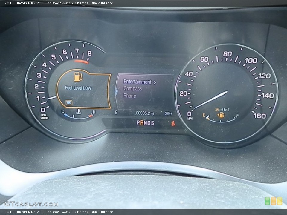 Charcoal Black Interior Gauges for the 2013 Lincoln MKZ 2.0L EcoBoost AWD #78699545