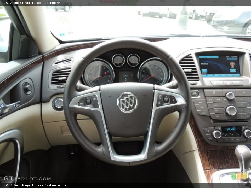 Cashmere Interior Steering Wheel for the 2012 Buick Regal Turbo #78699954