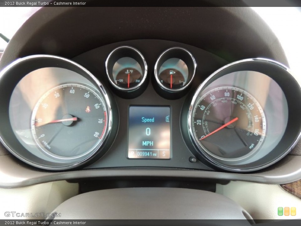 Cashmere Interior Gauges for the 2012 Buick Regal Turbo #78700076