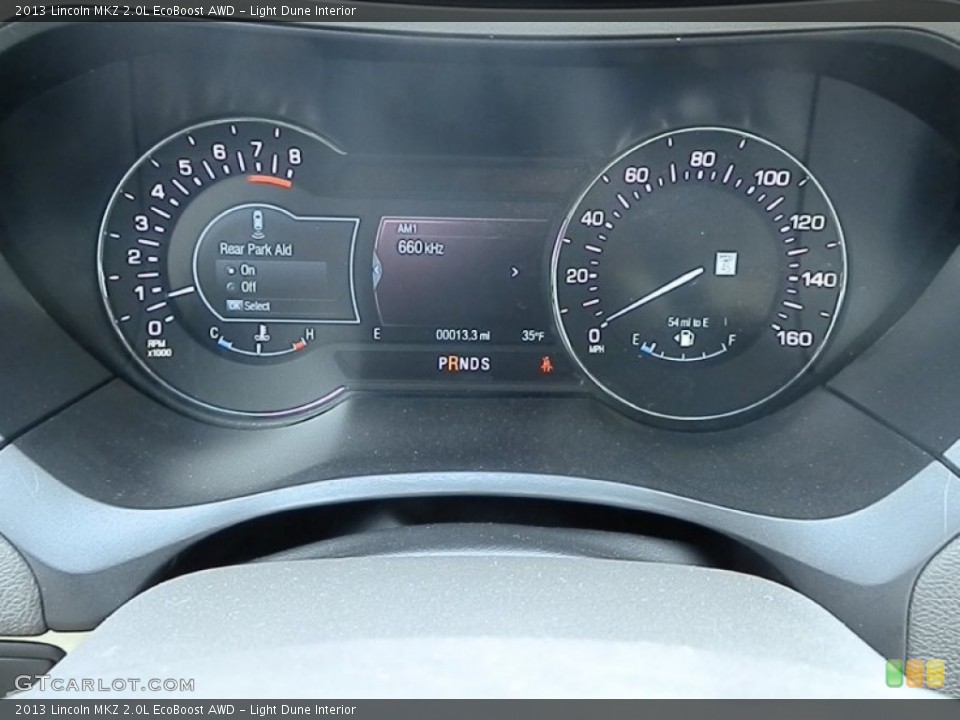 Light Dune Interior Gauges for the 2013 Lincoln MKZ 2.0L EcoBoost AWD #78700459