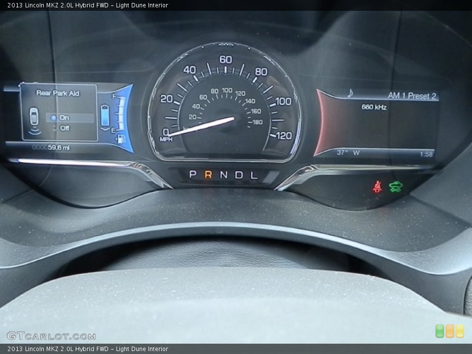 Light Dune Interior Gauges for the 2013 Lincoln MKZ 2.0L Hybrid FWD #78701315