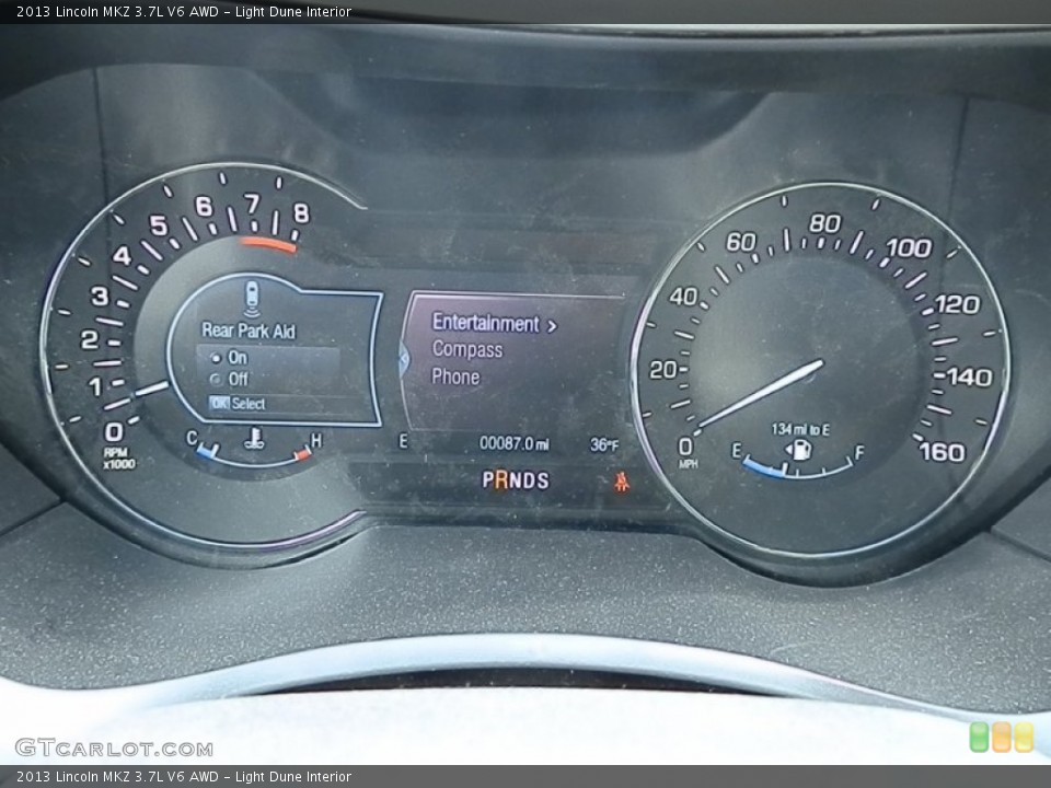 Light Dune Interior Gauges for the 2013 Lincoln MKZ 3.7L V6 AWD #78701630