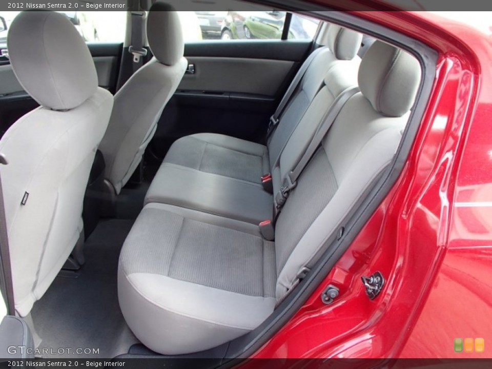 Beige Interior Rear Seat for the 2012 Nissan Sentra 2.0 #78701864