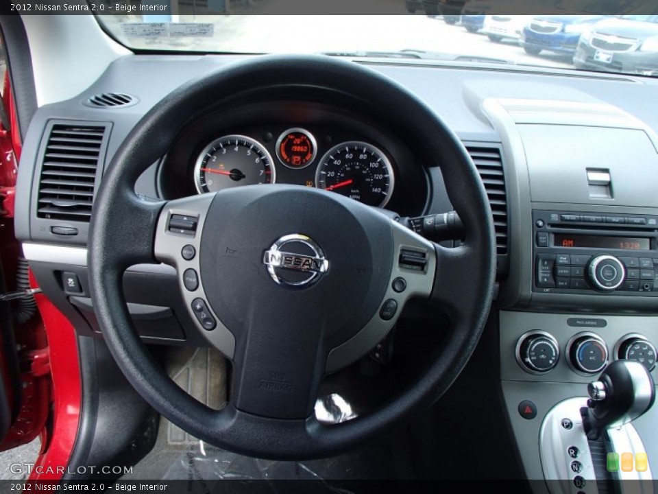 Beige Interior Steering Wheel for the 2012 Nissan Sentra 2.0 #78701989