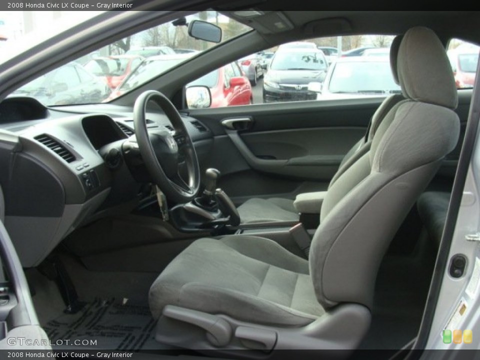 Gray Interior Photo for the 2008 Honda Civic LX Coupe #78702665
