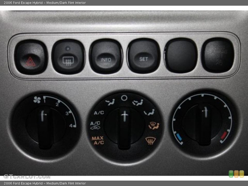 Medium/Dark Flint Interior Controls for the 2006 Ford Escape Hybrid #78704006