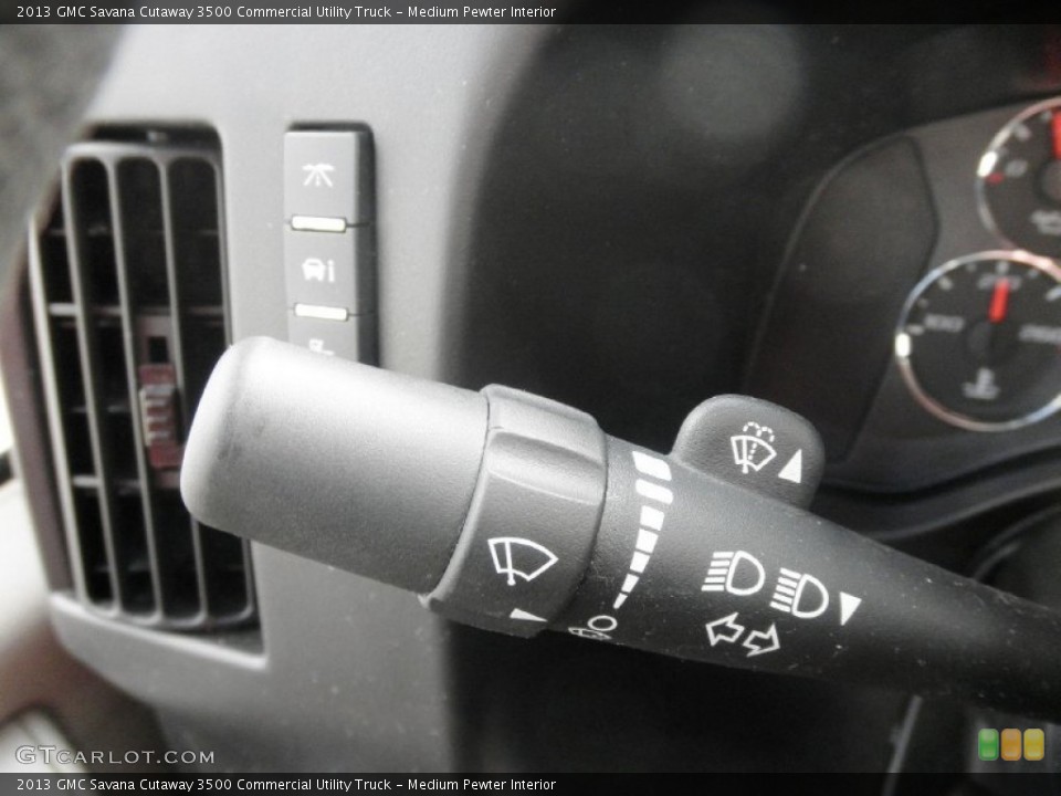 Medium Pewter Interior Controls for the 2013 GMC Savana Cutaway 3500 Commercial Utility Truck #78704388