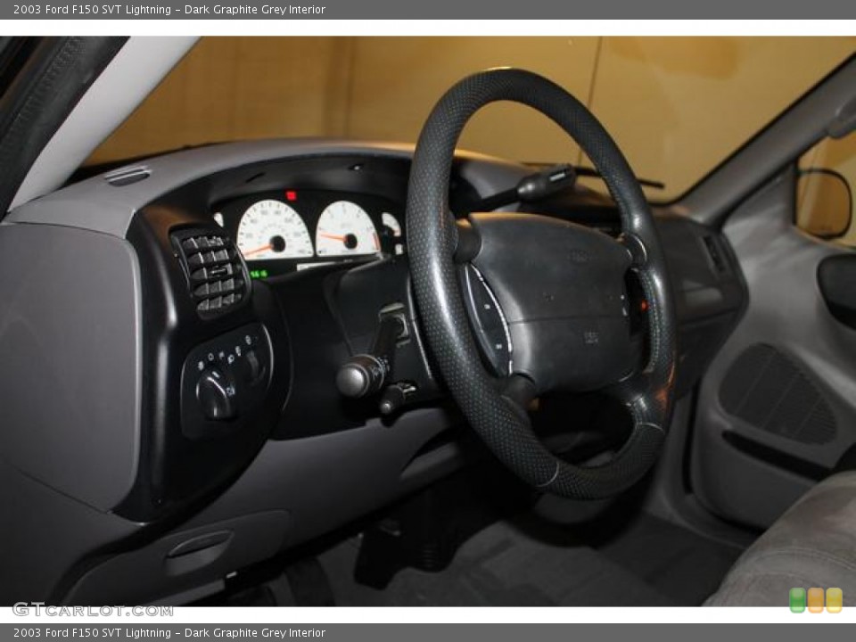Dark Graphite Grey Interior Steering Wheel for the 2003 Ford F150 SVT Lightning #78704413