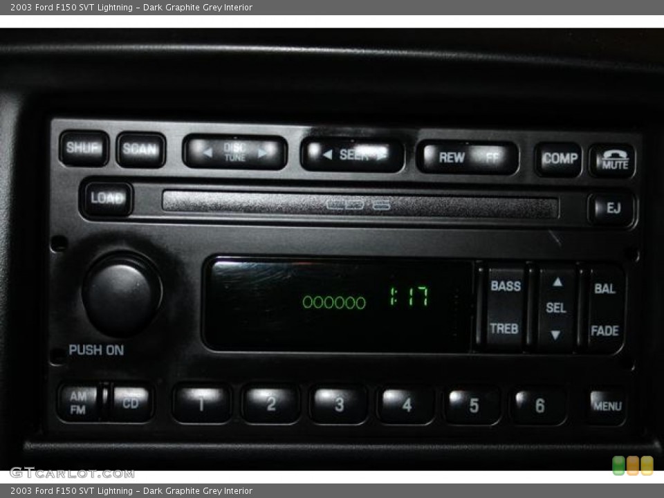 Dark Graphite Grey Interior Audio System for the 2003 Ford F150 SVT Lightning #78704655