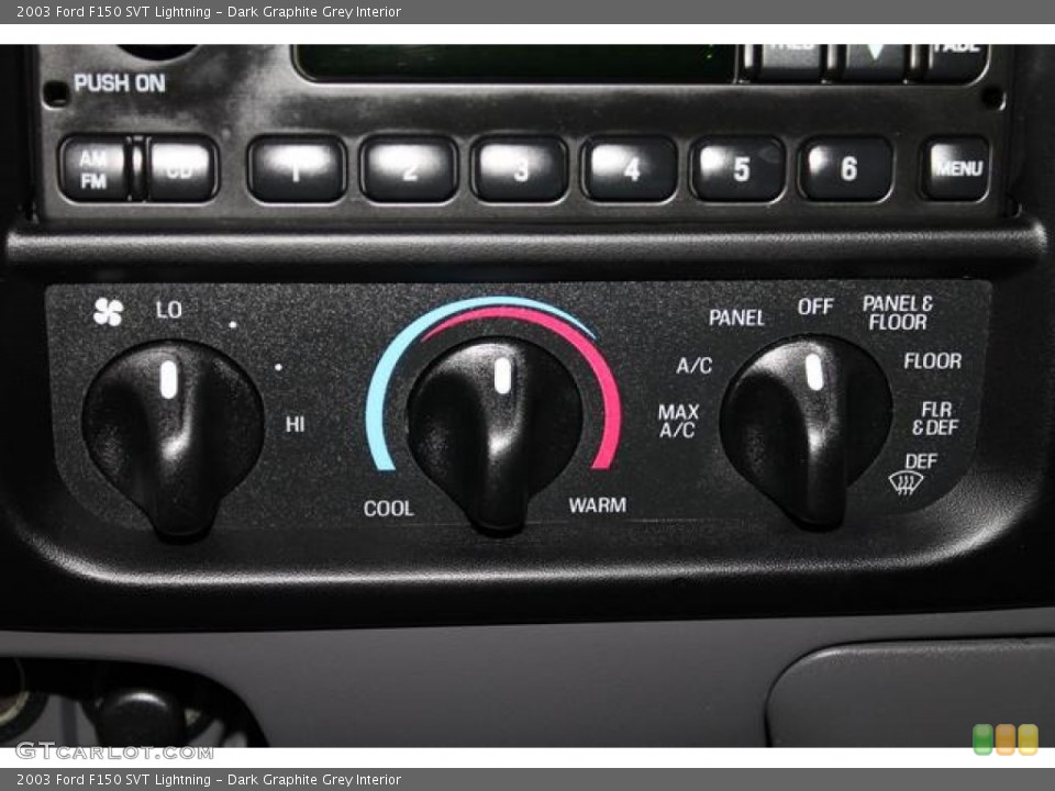 Dark Graphite Grey Interior Controls for the 2003 Ford F150 SVT Lightning #78704674