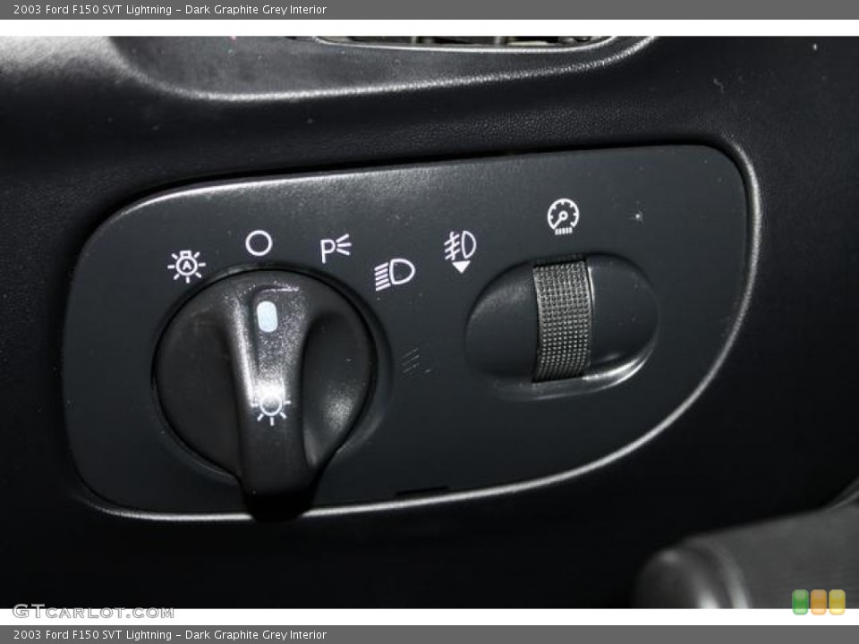 Dark Graphite Grey Interior Controls for the 2003 Ford F150 SVT Lightning #78704762