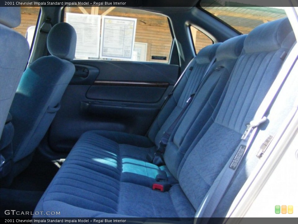 Regal Blue Interior Rear Seat for the 2001 Chevrolet Impala  #78706574