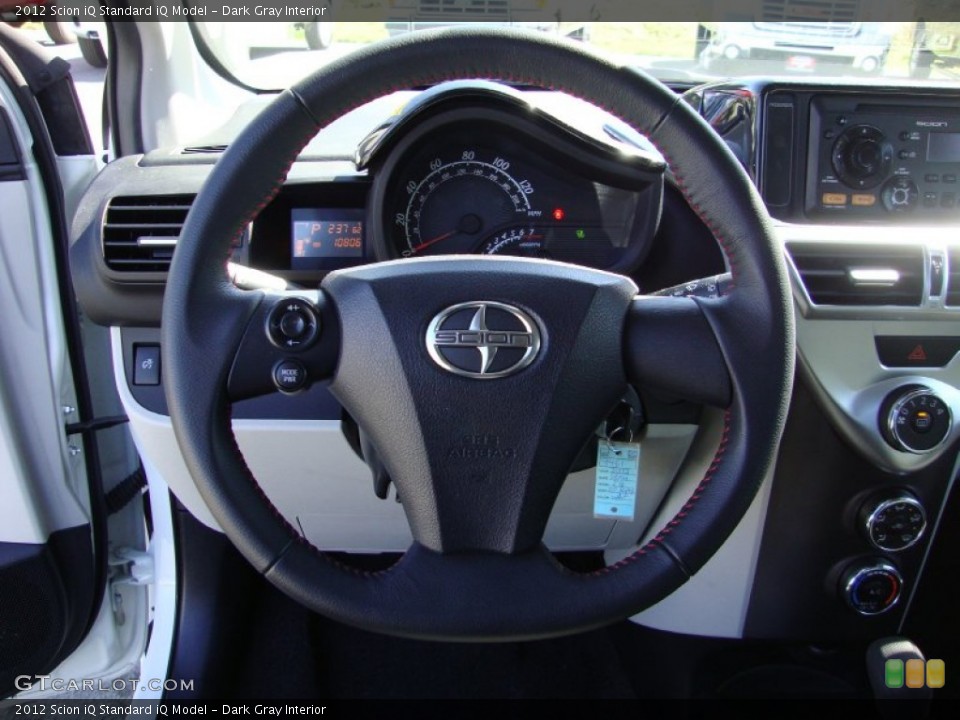 Dark Gray Interior Steering Wheel for the 2012 Scion iQ  #78706619