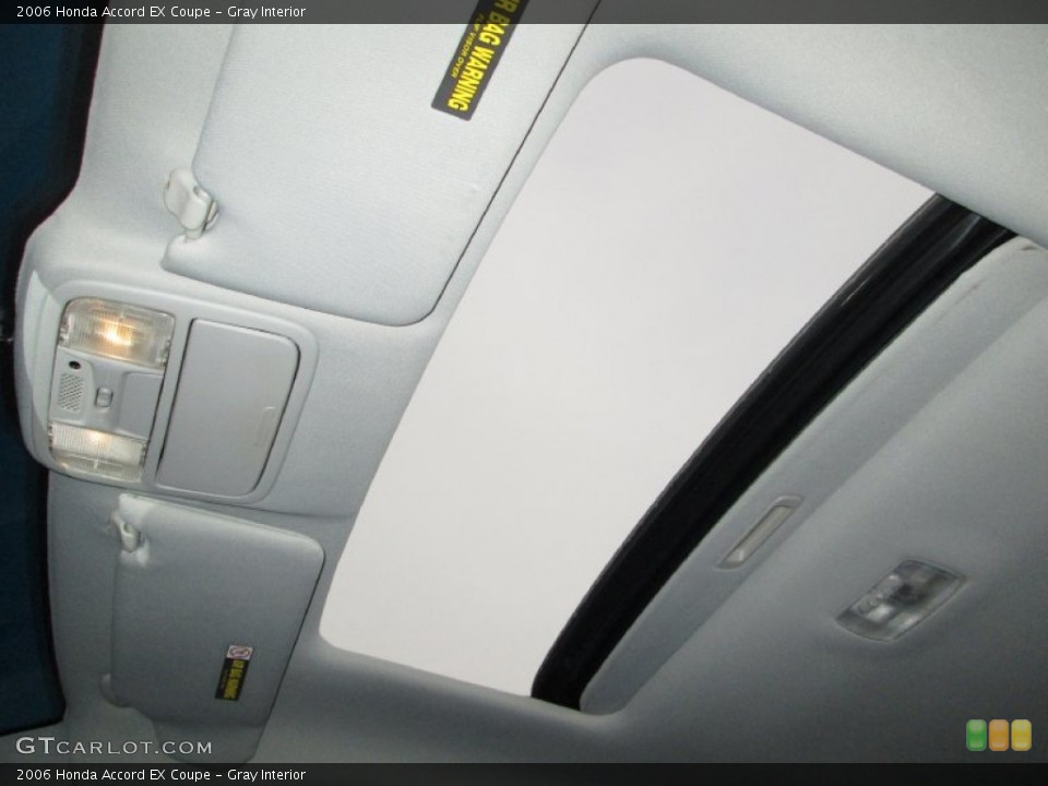 Gray Interior Sunroof for the 2006 Honda Accord EX Coupe #78707239