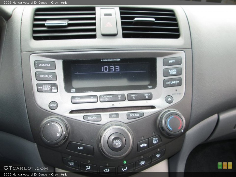 Gray Interior Controls for the 2006 Honda Accord EX Coupe #78707259