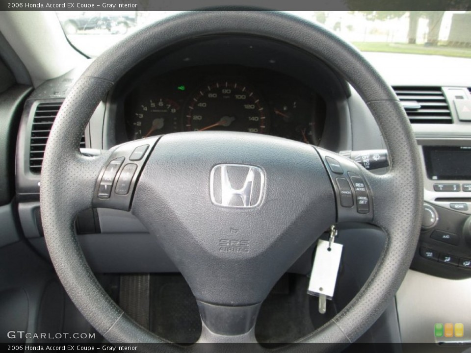 Gray Interior Steering Wheel for the 2006 Honda Accord EX Coupe #78707303