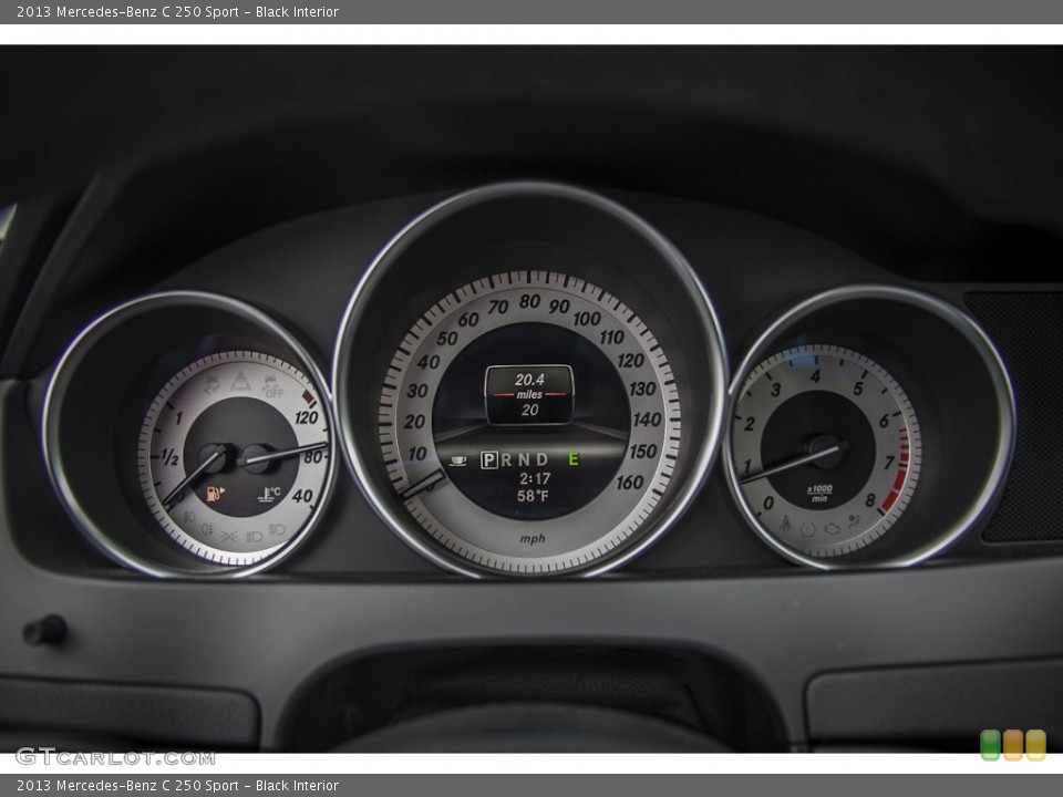 Black Interior Gauges for the 2013 Mercedes-Benz C 250 Sport #78707808