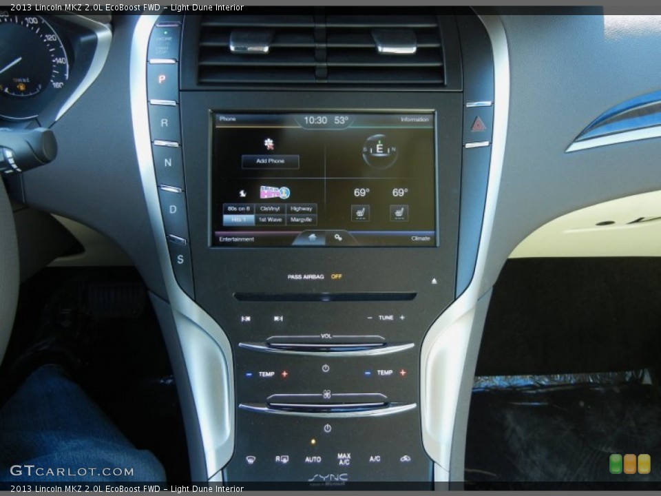 Light Dune Interior Controls for the 2013 Lincoln MKZ 2.0L EcoBoost FWD #78707933