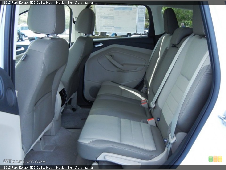 Medium Light Stone Interior Rear Seat for the 2013 Ford Escape SE 2.0L EcoBoost #78708446