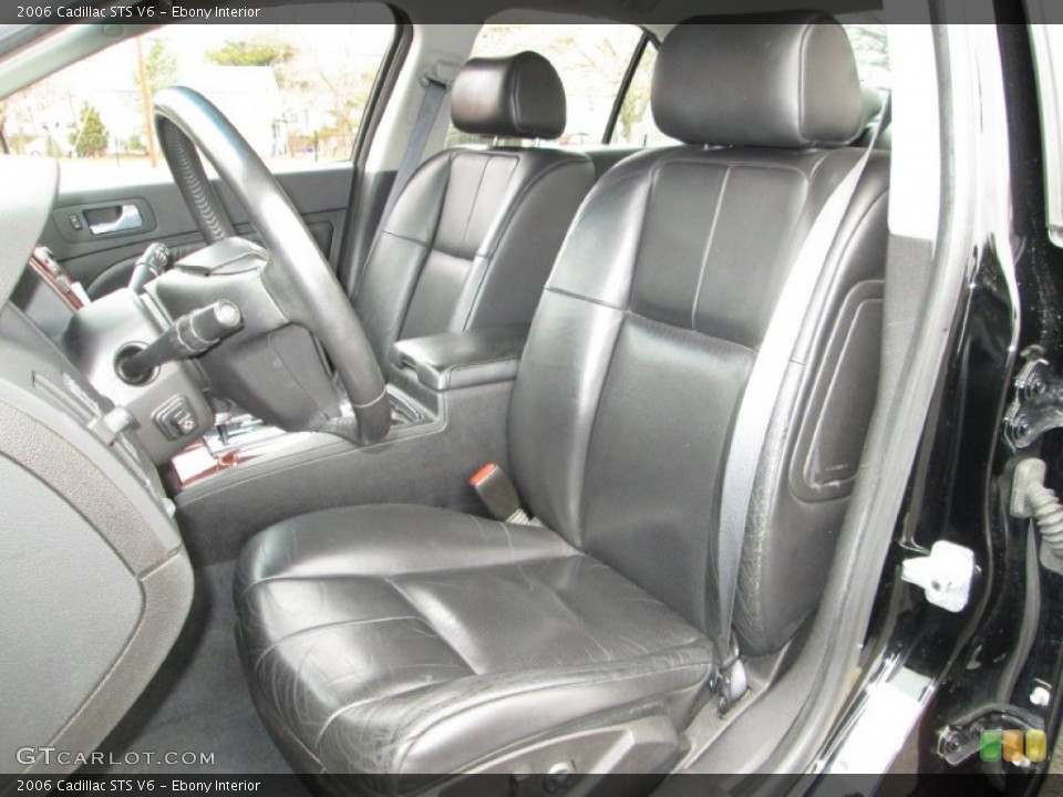 Ebony Interior Front Seat for the 2006 Cadillac STS V6 #78708488