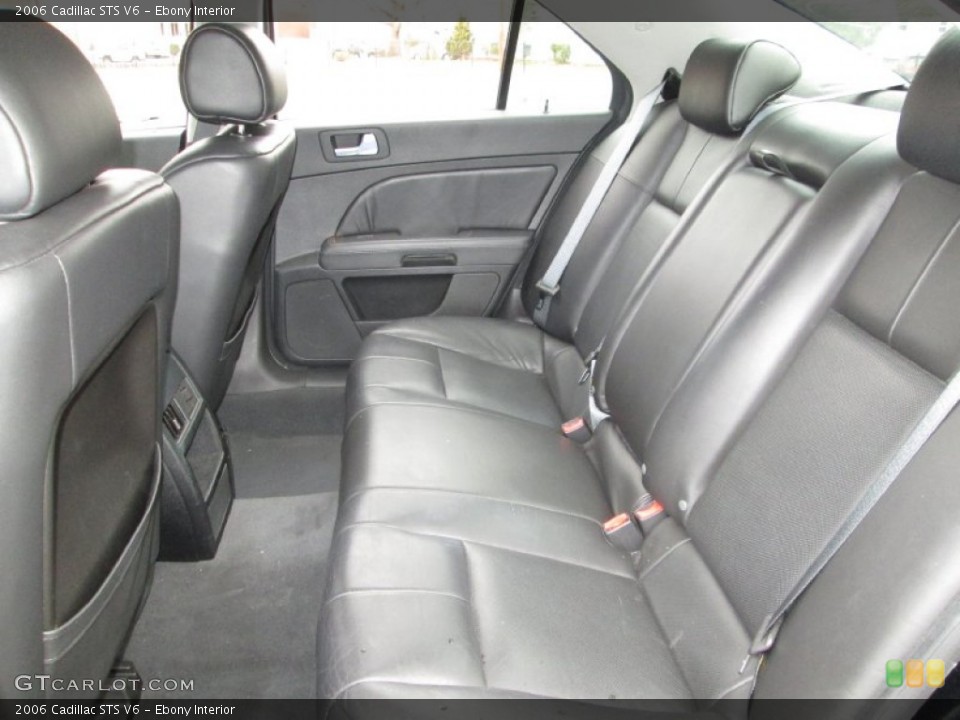Ebony Interior Rear Seat for the 2006 Cadillac STS V6 #78708515