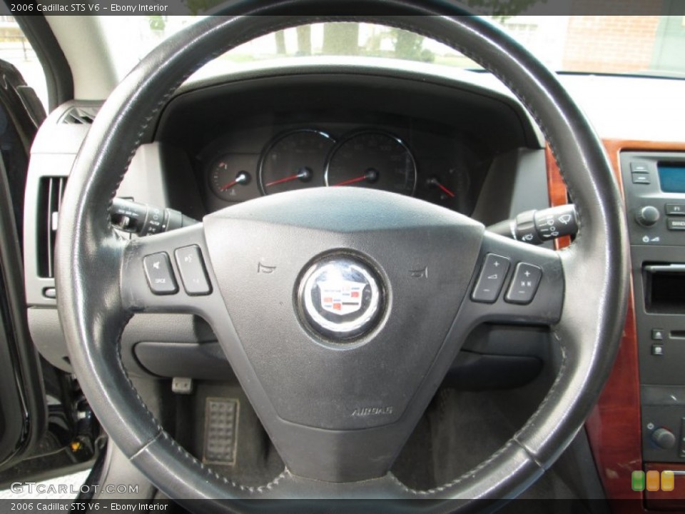 Ebony Interior Steering Wheel for the 2006 Cadillac STS V6 #78708647