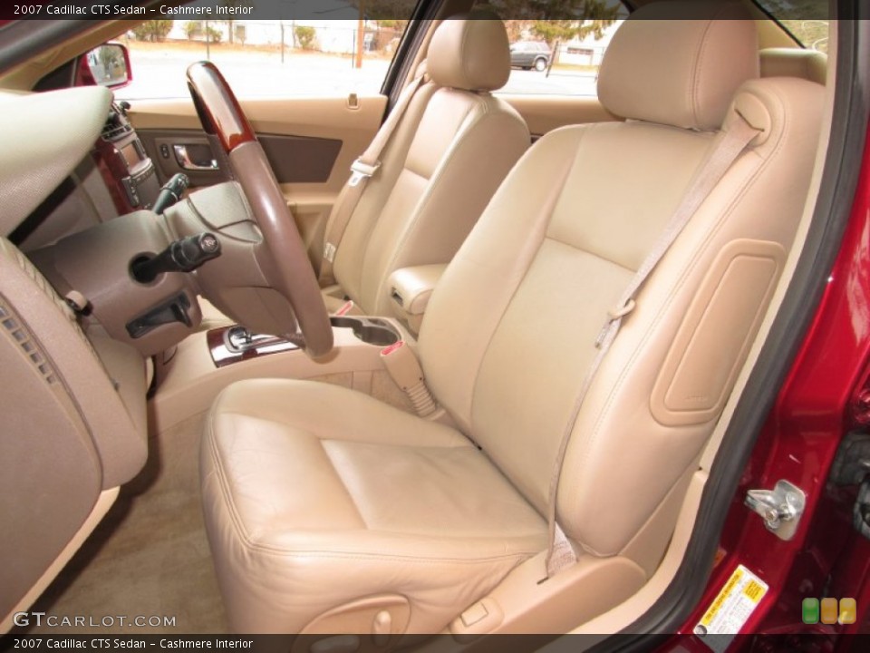 Cashmere Interior Front Seat for the 2007 Cadillac CTS Sedan #78709130