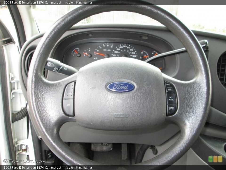 Medium Flint Interior Steering Wheel for the 2008 Ford E Series Van E150 Commercial #78709784