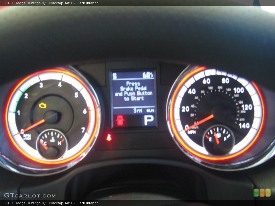 Black Interior Gauges for the 2013 Dodge Durango R/T Blacktop AWD #78710348