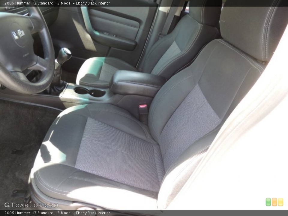Ebony Black Interior Front Seat for the 2006 Hummer H3  #78711566