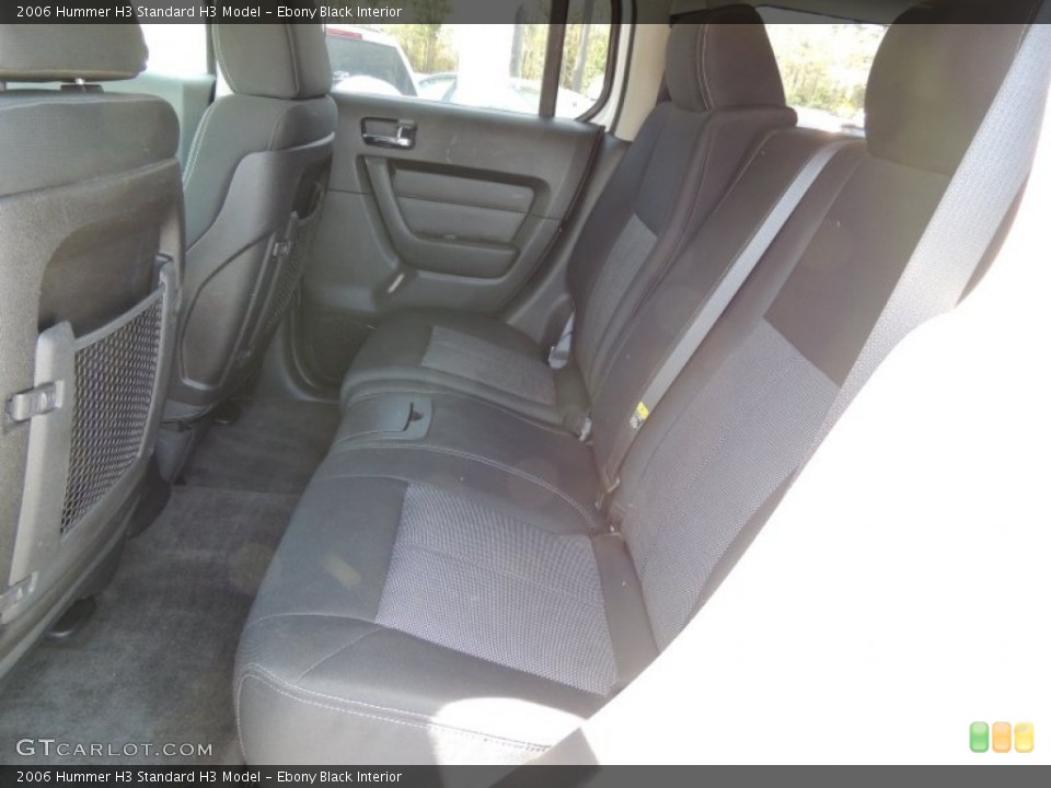 Ebony Black Interior Rear Seat for the 2006 Hummer H3  #78711620