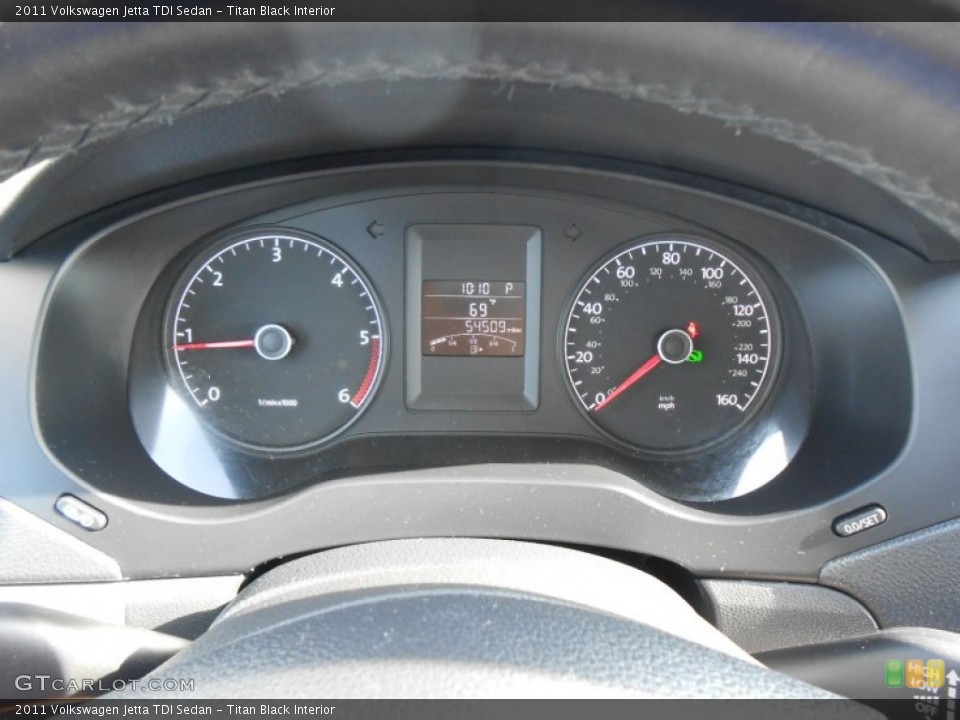 Titan Black Interior Gauges for the 2011 Volkswagen Jetta TDI Sedan #78711700