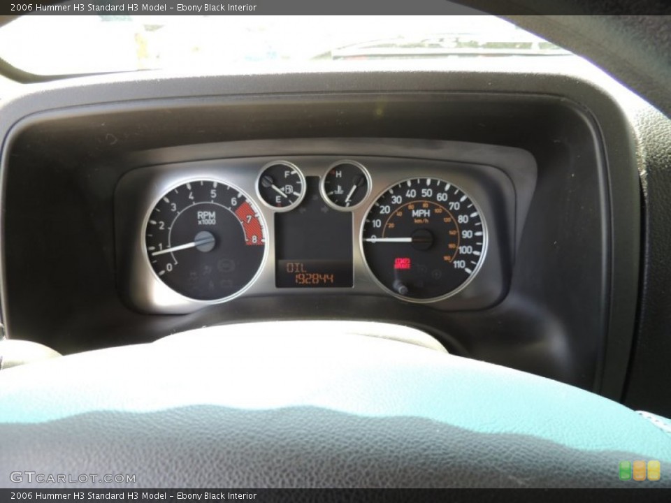 Ebony Black Interior Gauges for the 2006 Hummer H3  #78711974