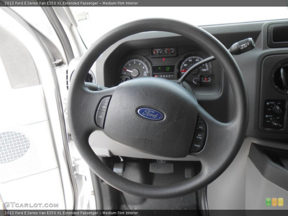 Medium Flint Interior Steering Wheel for the 2013 Ford E Series Van E350 XL Extended Passenger #78712230