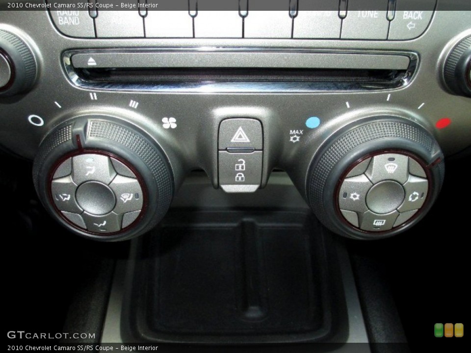 Beige Interior Controls for the 2010 Chevrolet Camaro SS/RS Coupe #78712265