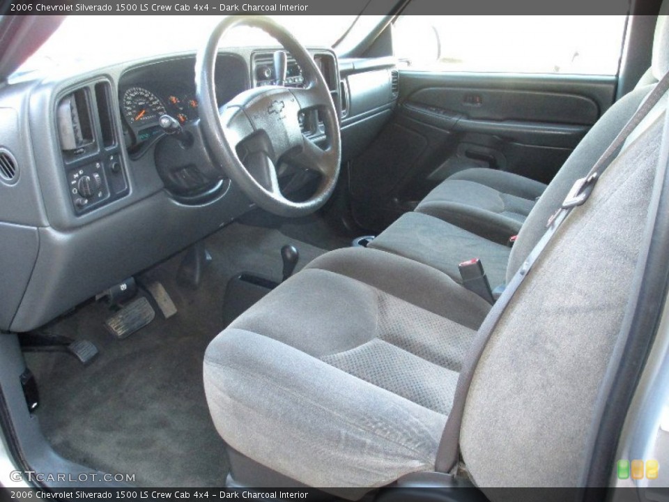 Dark Charcoal Interior Prime Interior for the 2006 Chevrolet Silverado 1500 LS Crew Cab 4x4 #78712442