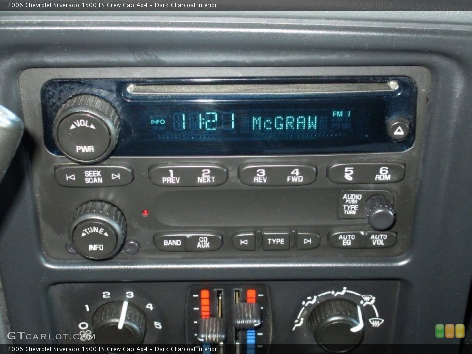 Dark Charcoal Interior Audio System for the 2006 Chevrolet Silverado 1500 LS Crew Cab 4x4 #78712484