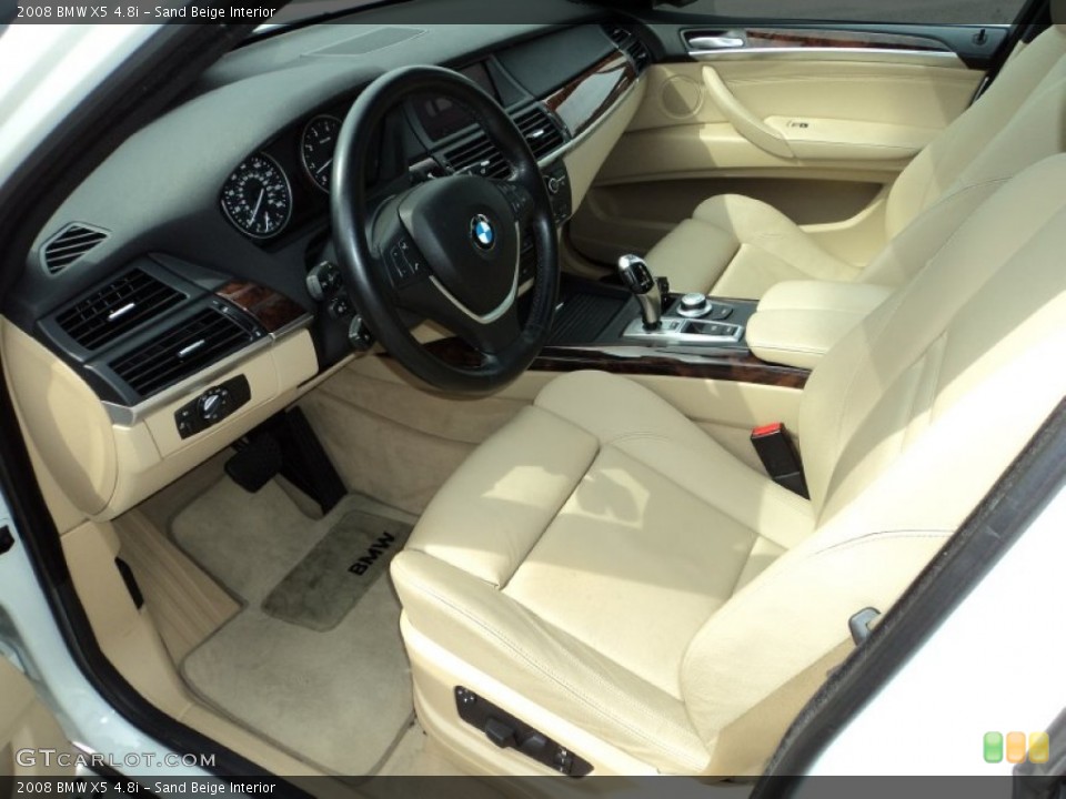 Sand Beige Interior Prime Interior for the 2008 BMW X5 4.8i #78712574