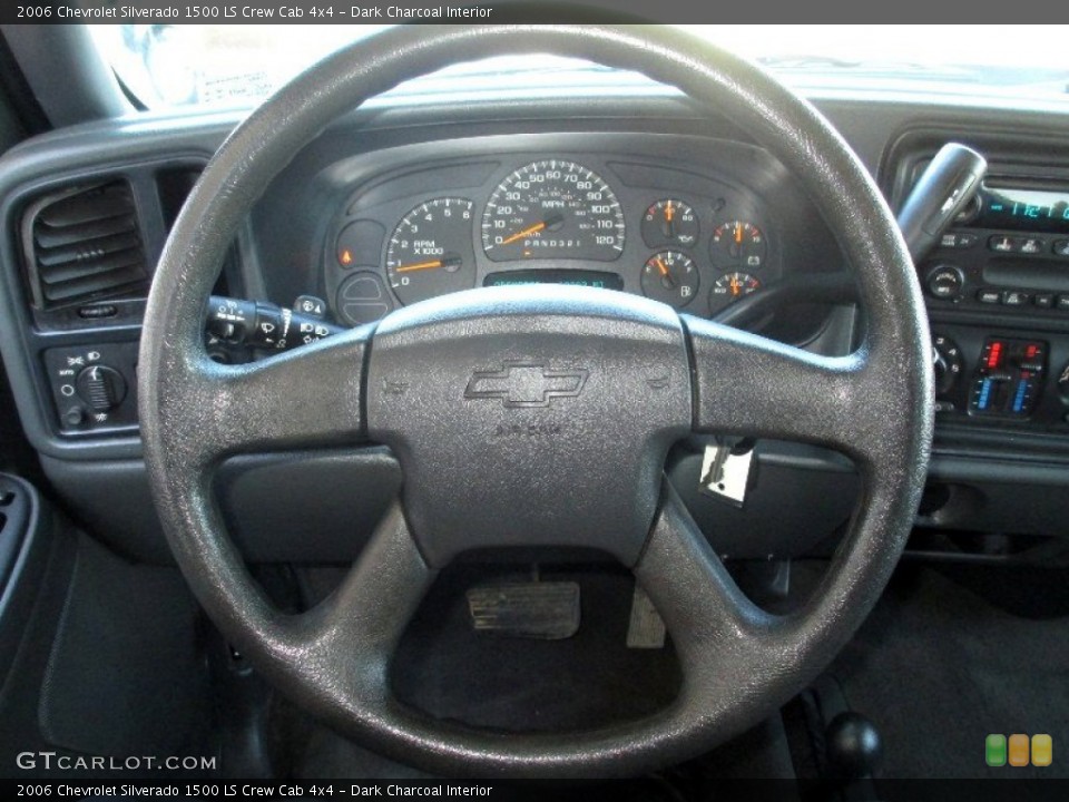 Dark Charcoal Interior Steering Wheel for the 2006 Chevrolet Silverado 1500 LS Crew Cab 4x4 #78712778
