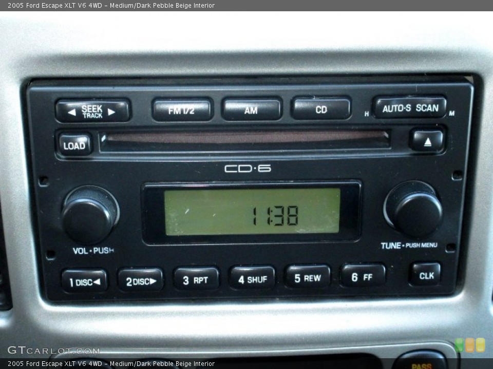 Medium/Dark Pebble Beige Interior Audio System for the 2005 Ford Escape XLT V6 4WD #78713187